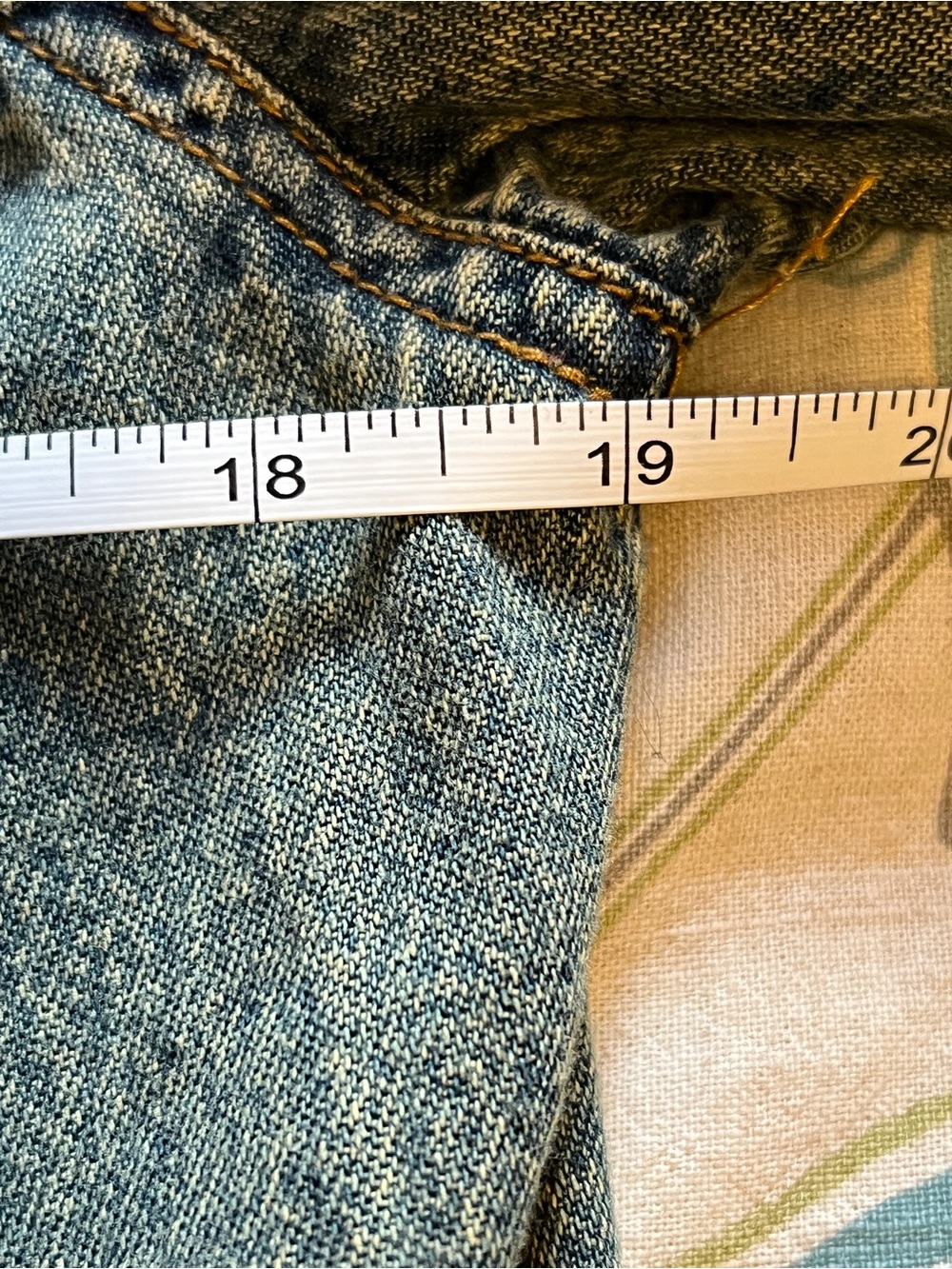 CRAZY LINE Embroidered Long Denim Coat - Green - Picture 12 of 14